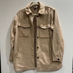 H&M Divided Brown Button Down Shacket